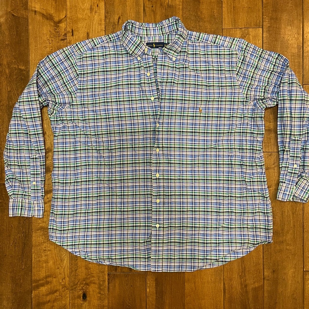 Ralph Lauren Long Sleeve Button Down Shirt - 2XB